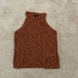Size 2/4 top shop orange halter top